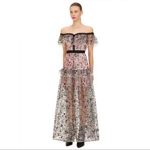 Self-Portrait Off-Shoulder Maxi Dress